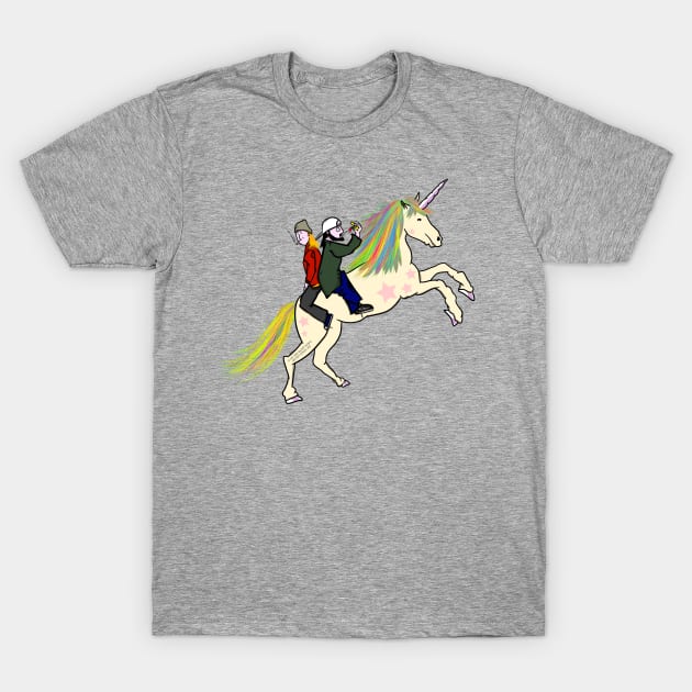 Jay and Silent Bob Unicorn T-Shirt by mailboxdisco